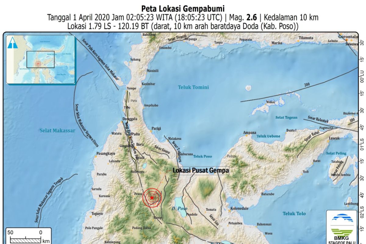 BMKG: Empat hari terakhir Sulteng dilanda 72 kali gempa susulan