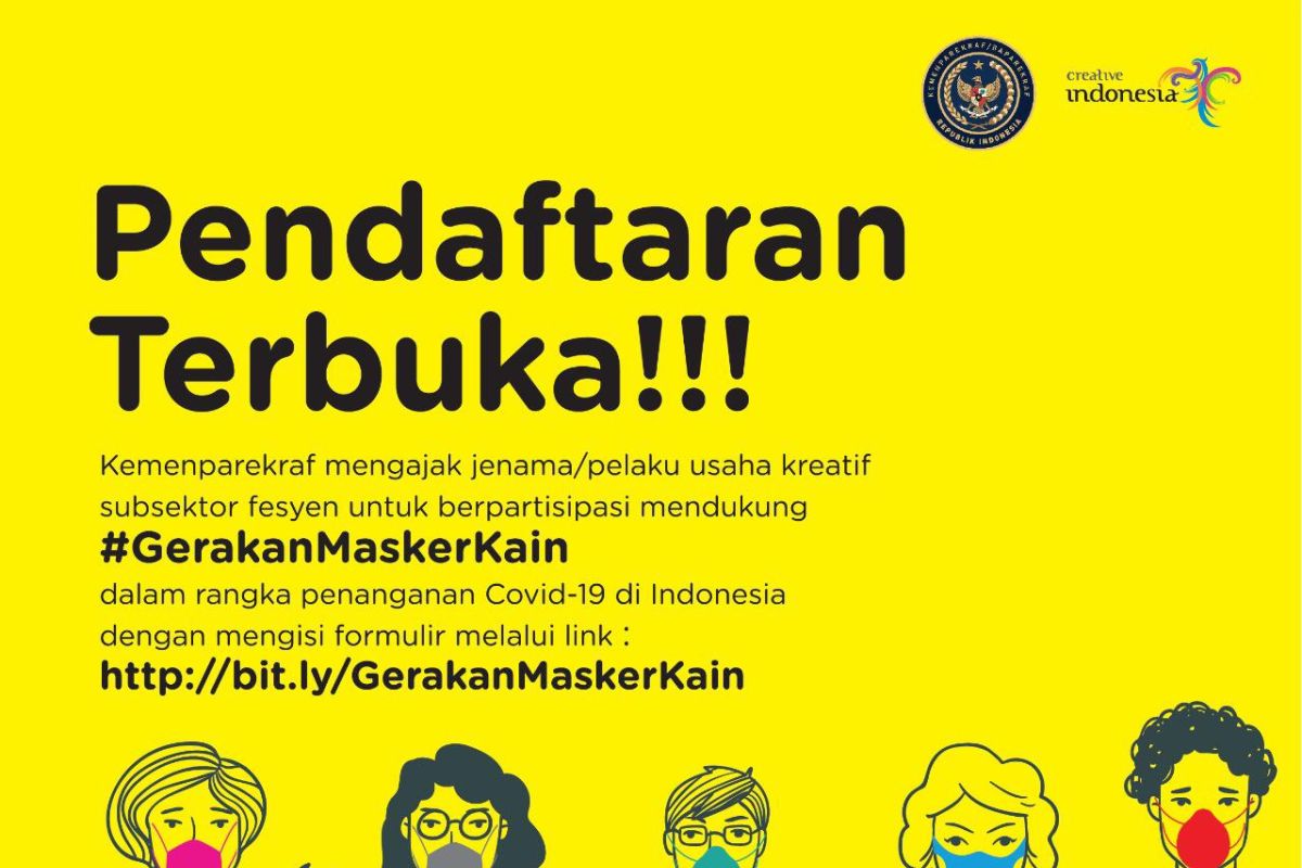 Disainer lokal diajak ikut gerakan masker kain