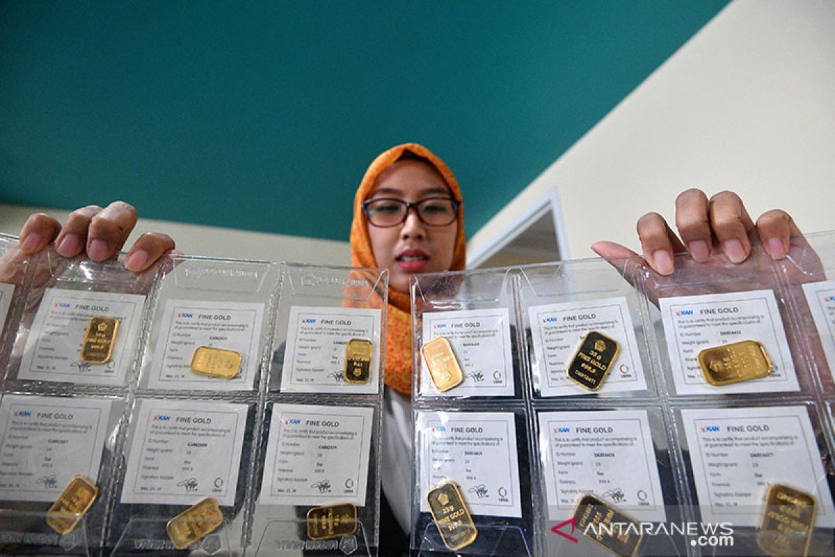 Harga emas Antam usai Lebaran naik Rp1.000/gram