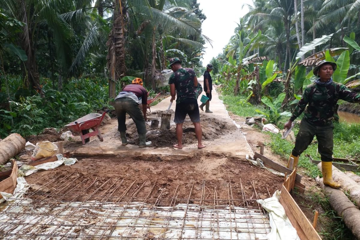 Program TMMD Kodam XII/Tpr ditengah wabah Corona terus jalan