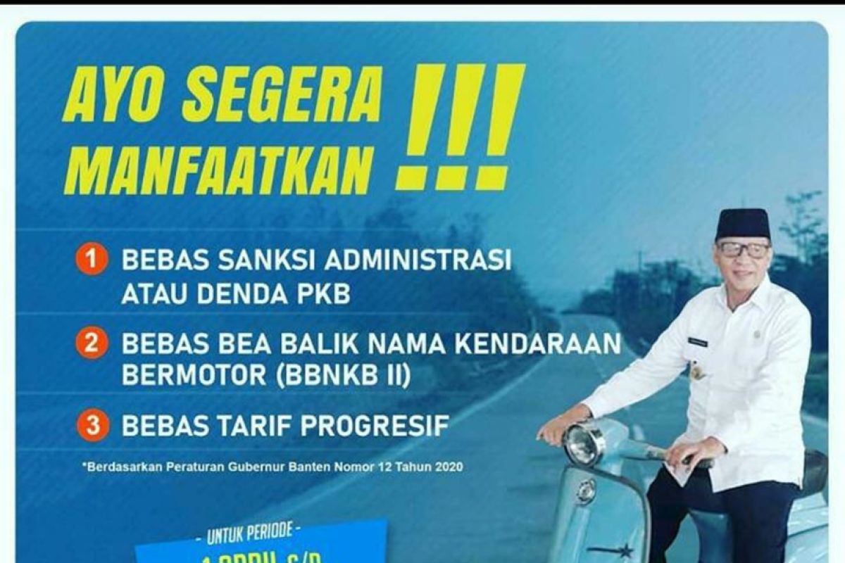 Optimalisasi Pendapatan, Pemprov Banten Hapus Denda Pajak, BBNKB, Mutasi dan Tarif Progresif