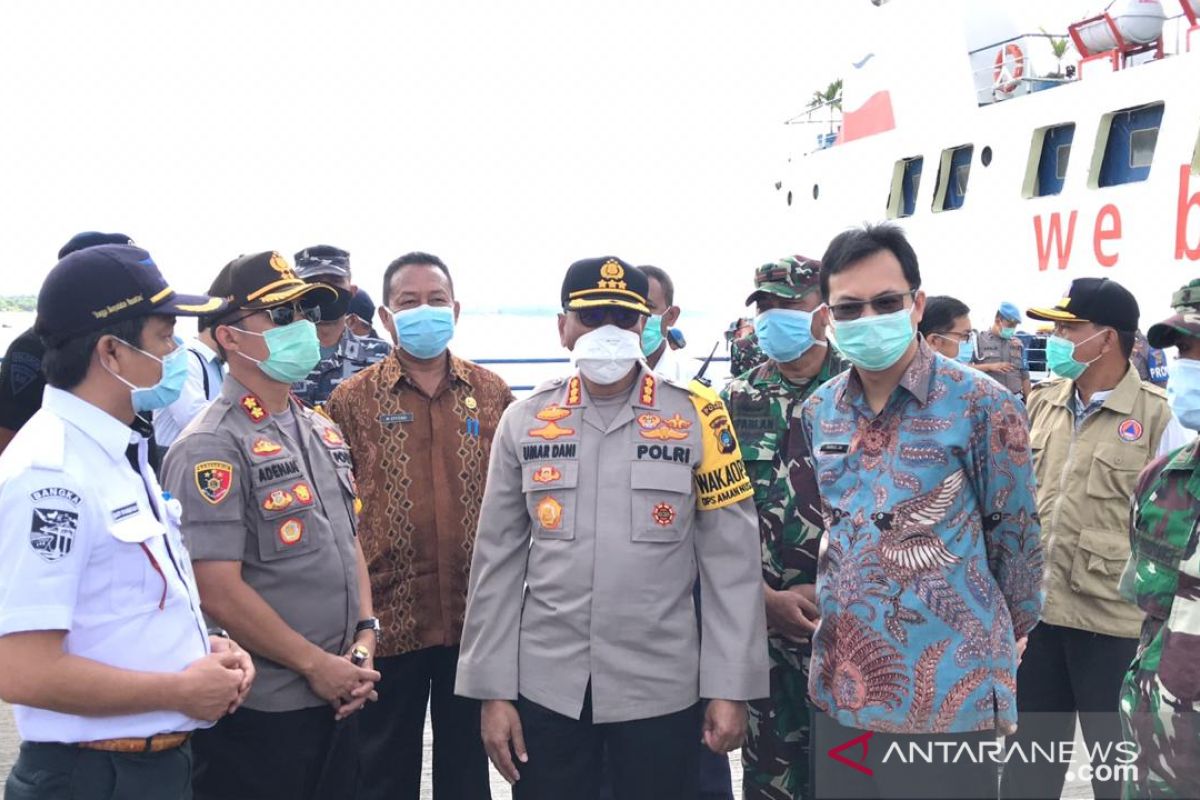 Wakapolda Babel cek pelaksanaan Operasi Aman Nusa di Bangka Barat