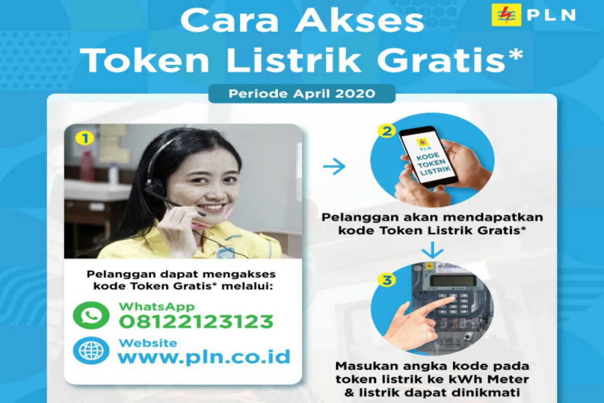 PLN: masyarakat bisa klaim token gratis listrik hari ini