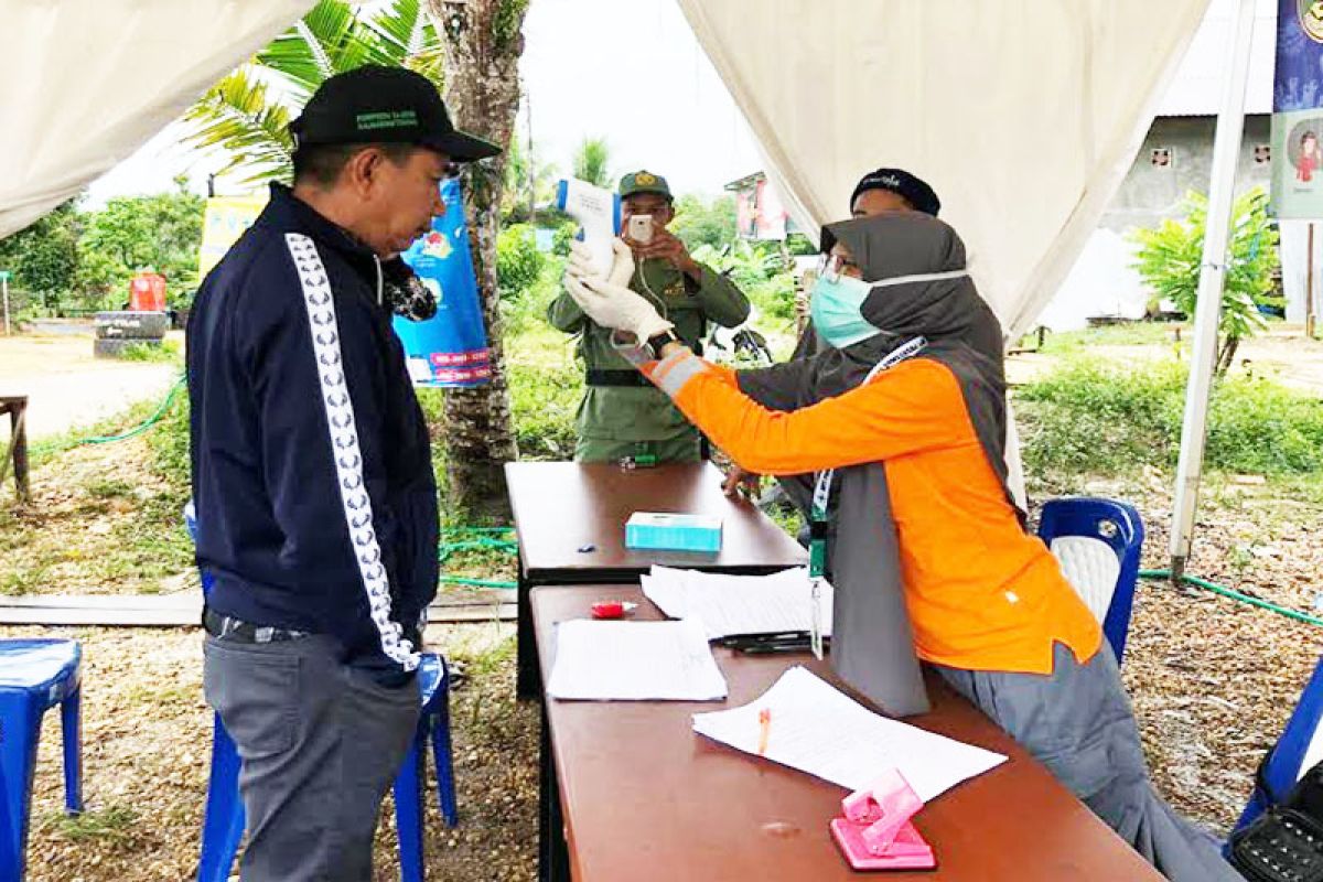 Cegah COVID-19, dirikan posko akses masuk jalan Lemo - Palangka Raya