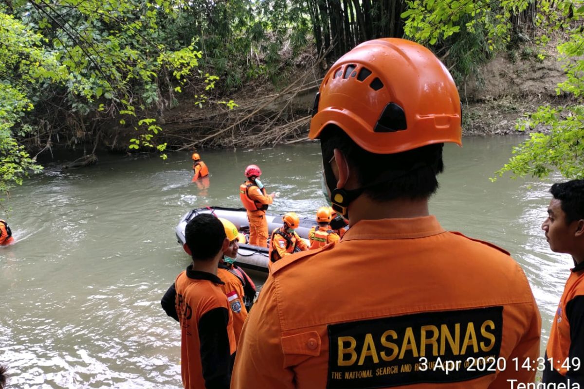Basarnas cari anak hilang di Sungai Bone-Gorontalo