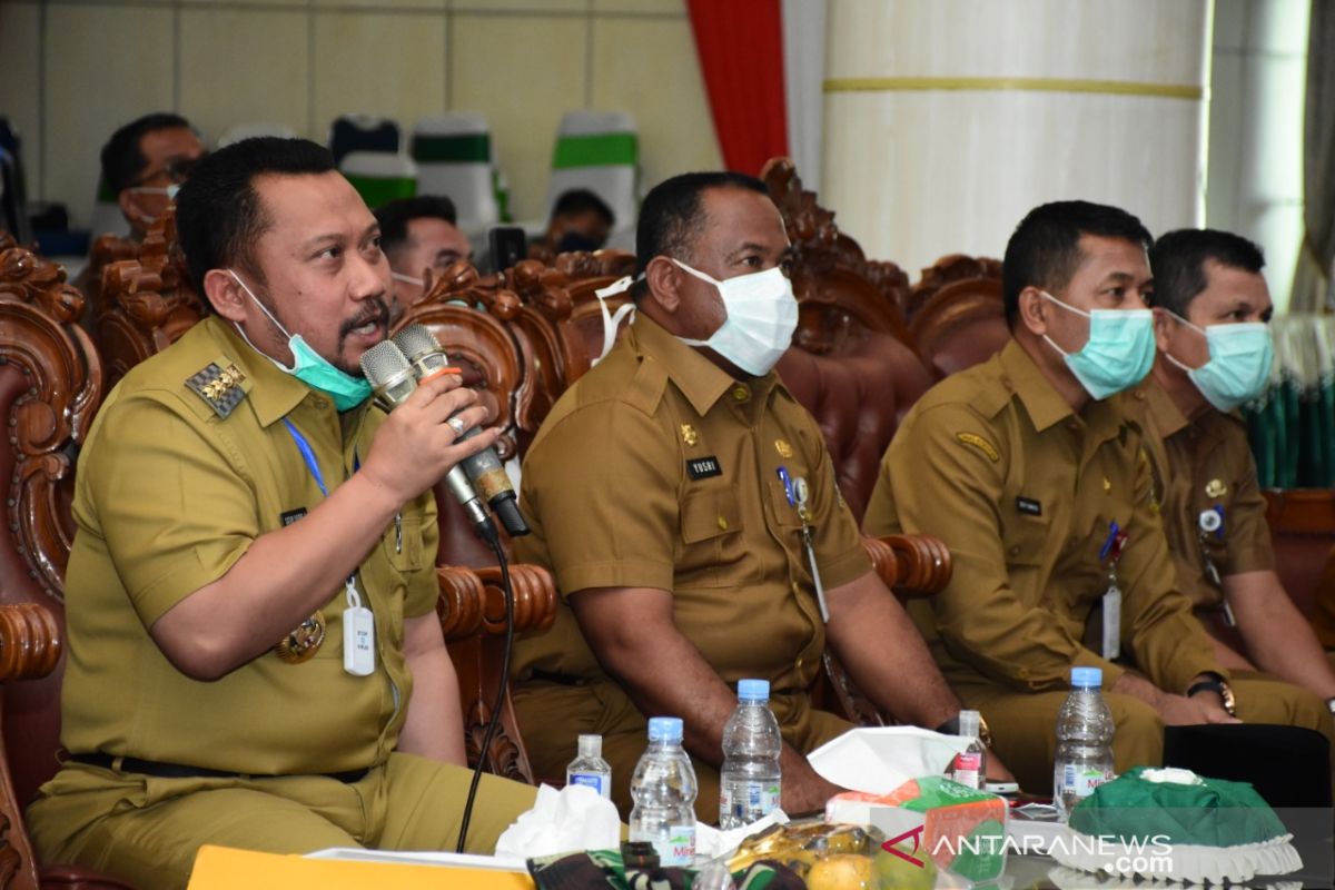 Bupati Kampar laporkan situassi terkini pencegahan COVID-19 ke Gubernur Riau