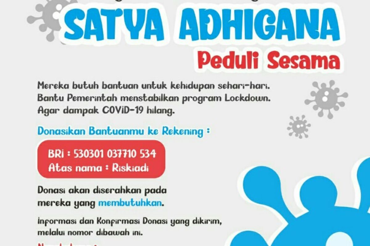 Satya Adhigana Polbangtan Medan galang dana bantu terdampak COVID-19
