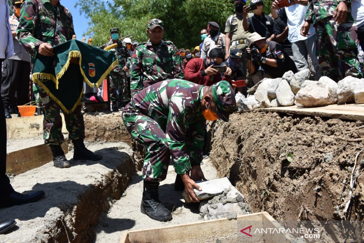 Markas Komando Kodim mulai dibangun di Kabupaten Boalemo