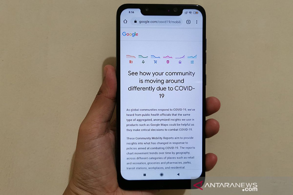 Google merilis Community Mobility Report untuk seluruh provinsi