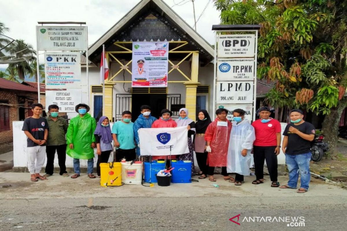 Penyemprotan disinfektan di Tapsel gencar dilakukan