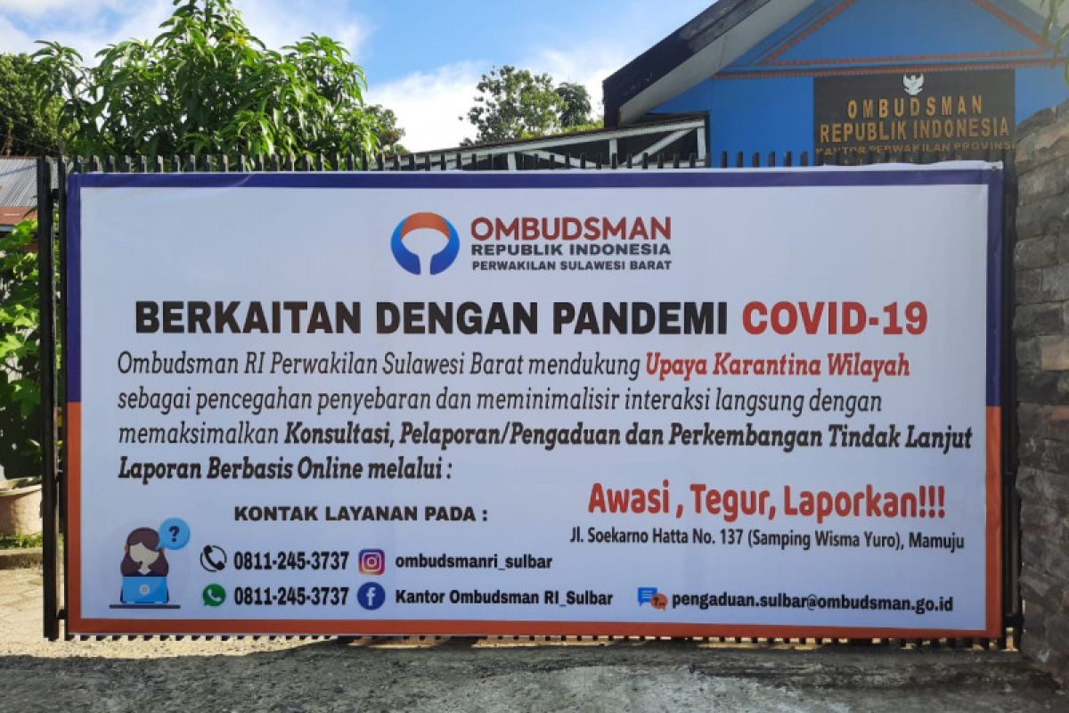 Ombudsman Sulbar dukung karantina wilayah cegah wabah COVID-19