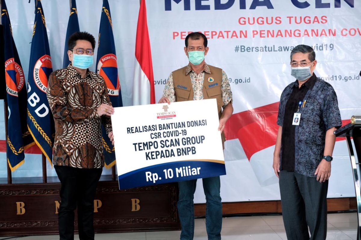 Tempo Scan Group realisasikan bantuan senilai Rp10 miliar ke BNPB