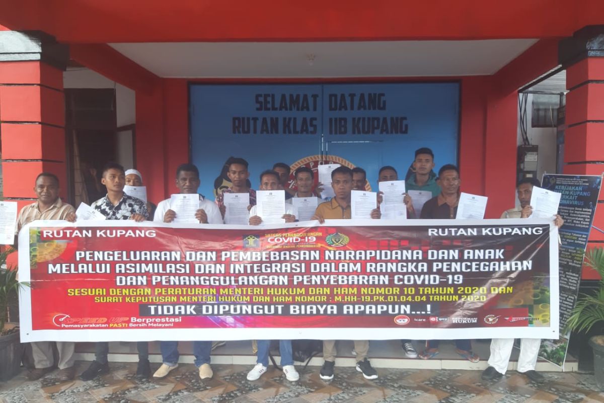 Cegah COVID-19, Rutan Kupang bebaskan lagi 14 narapidana