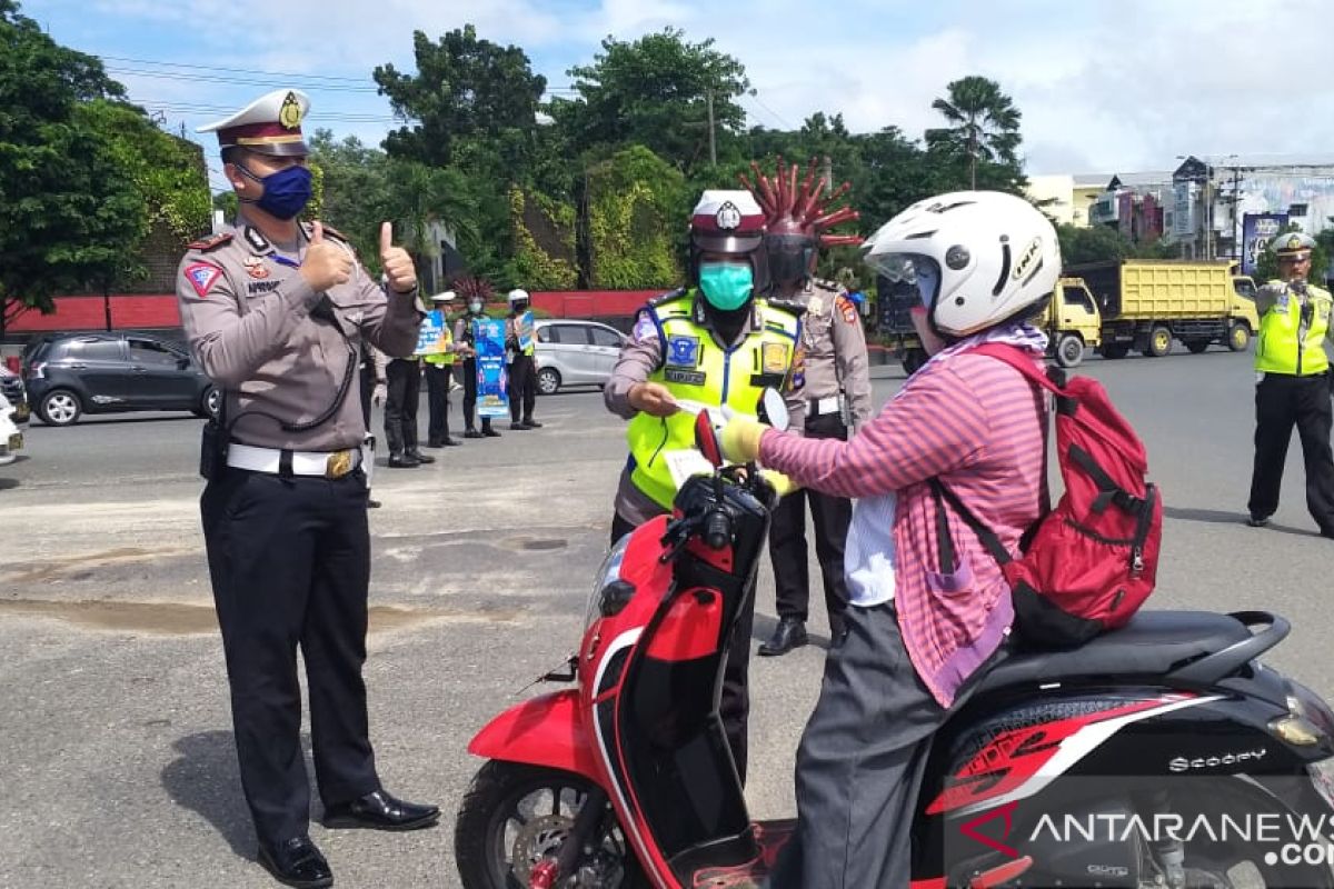 Operasi Keselamatan Satlantas Banjarbaru fokus cegah penyebaran COVID-19