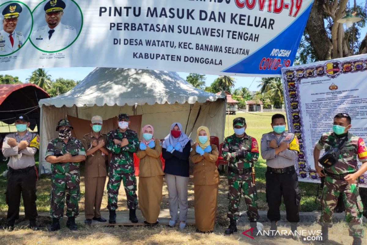 Danrem  cek kesiapan posko perbatasan Sulteng-Sulbar cegah COVID-19