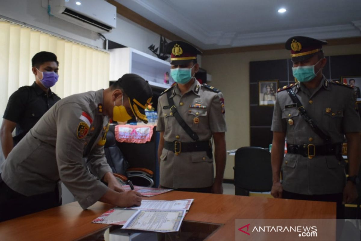 Sertijab Kasat Narkoba Polres Palu