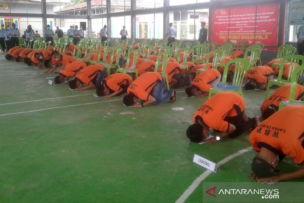 82 warga binaan Lapas Curup dinyatakan bebas