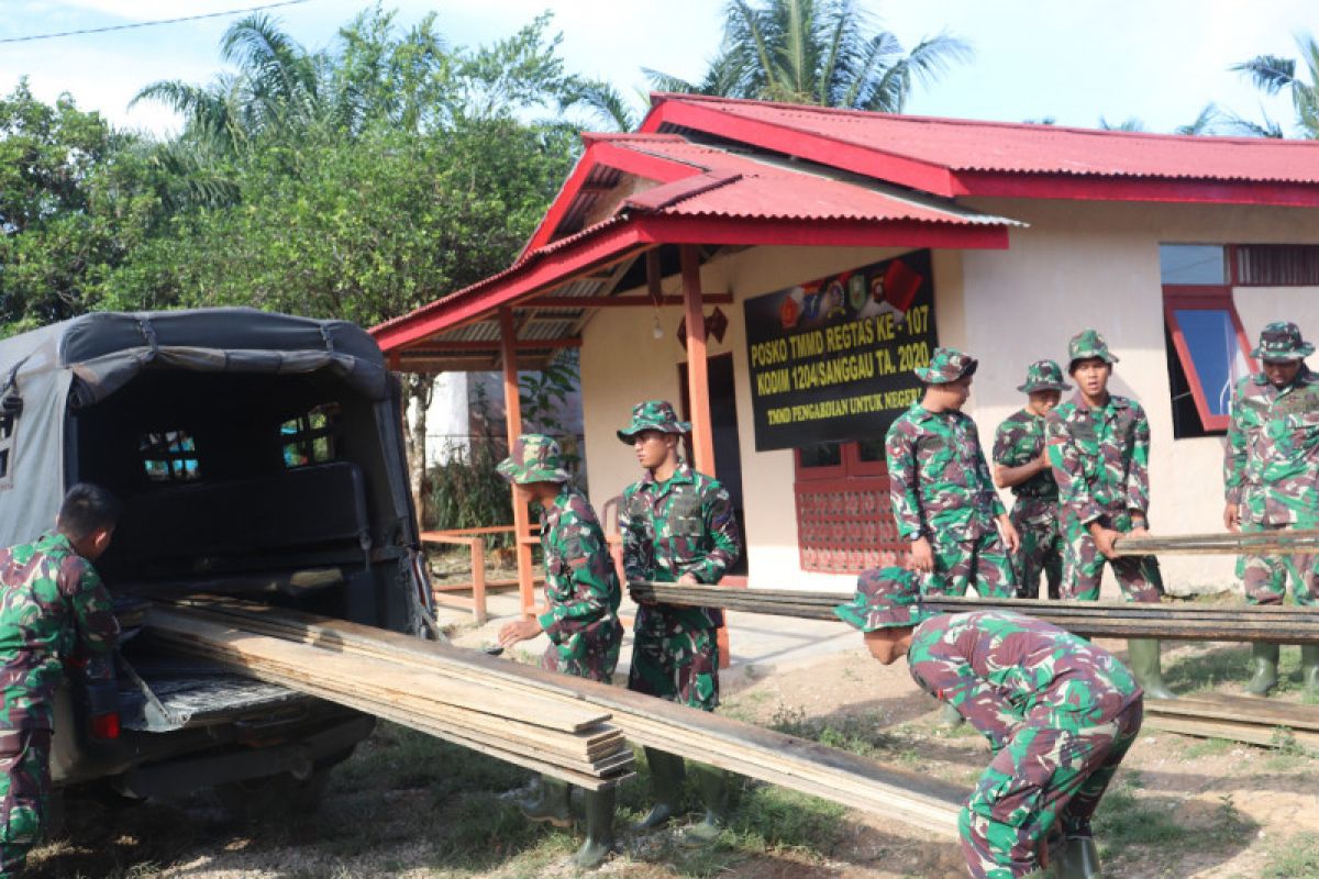 Satgas TMMD percepat pembuatan gorong-gorong