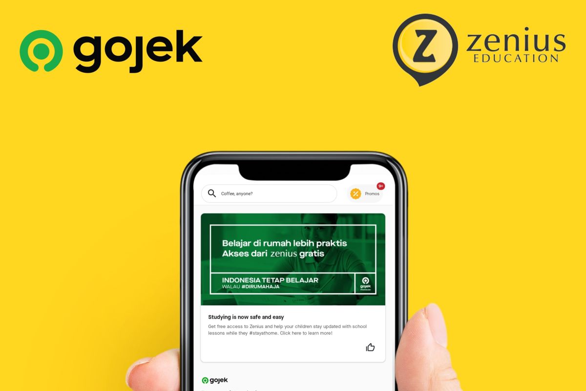 Akses belajar online Zenius secara gratis lewat Gojek