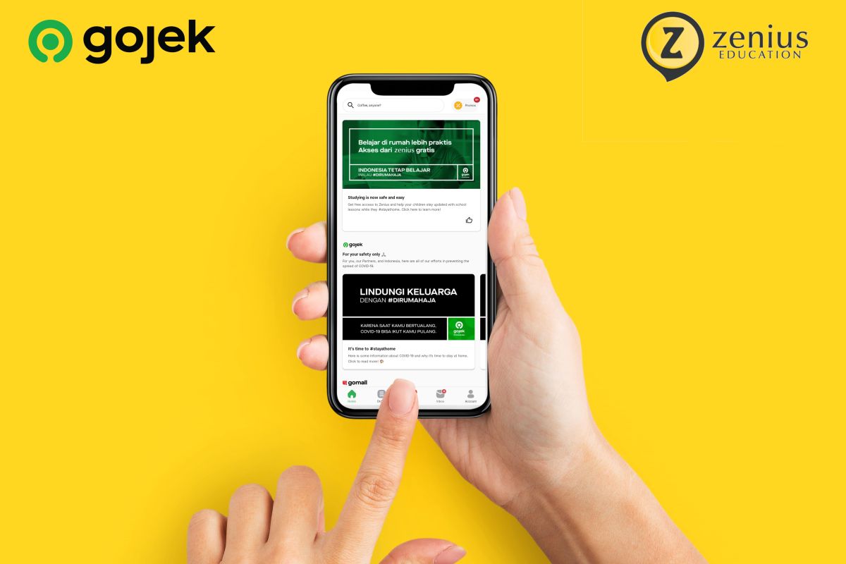 Zenius, layanan belajar daring secara gratis bisa diakses pakai aplikasi Gojek