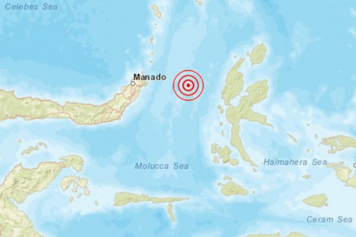 Gempa magnitudo 5,5 landa Melonguane, Sulut