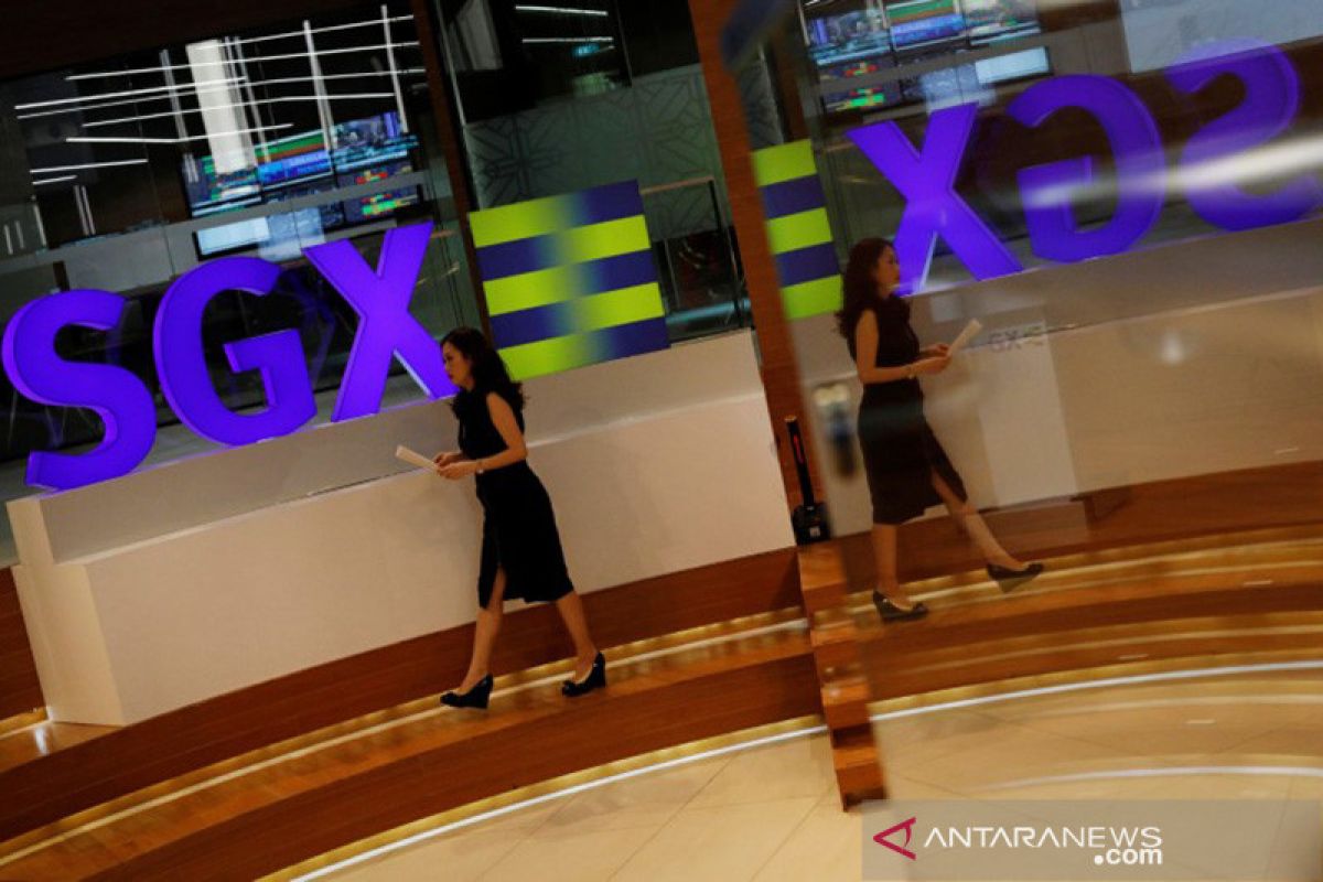 Saham Singapura kembali jatuh, Indeks Straits Times turun 0,2 persen