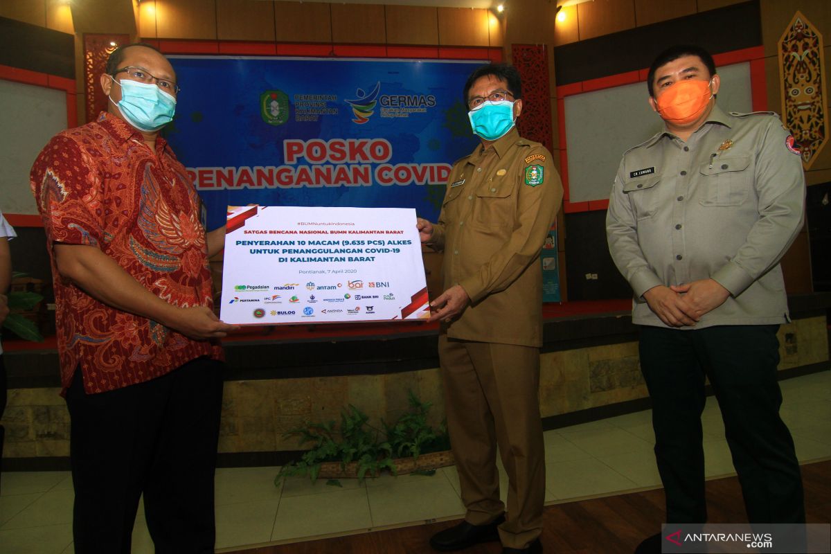 Satgas Bencana Nasional BUMN Kalbar salurkan bantuan senilai Rp3,892 miliar