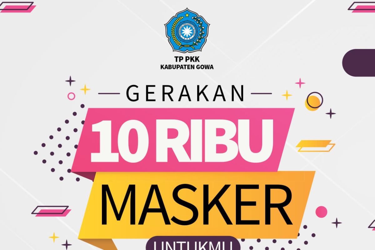 TP PKK Gowa galakkan gerakan 10 ribu masker cegah penularan COVID-19