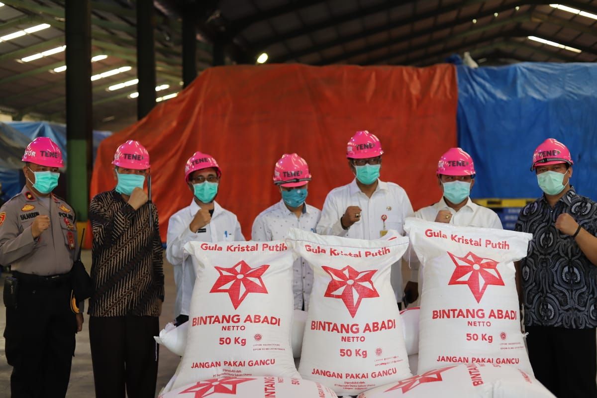 Ditreskrimsus Polda Banten dan Disperindag pantau produksi gula di Cilegon