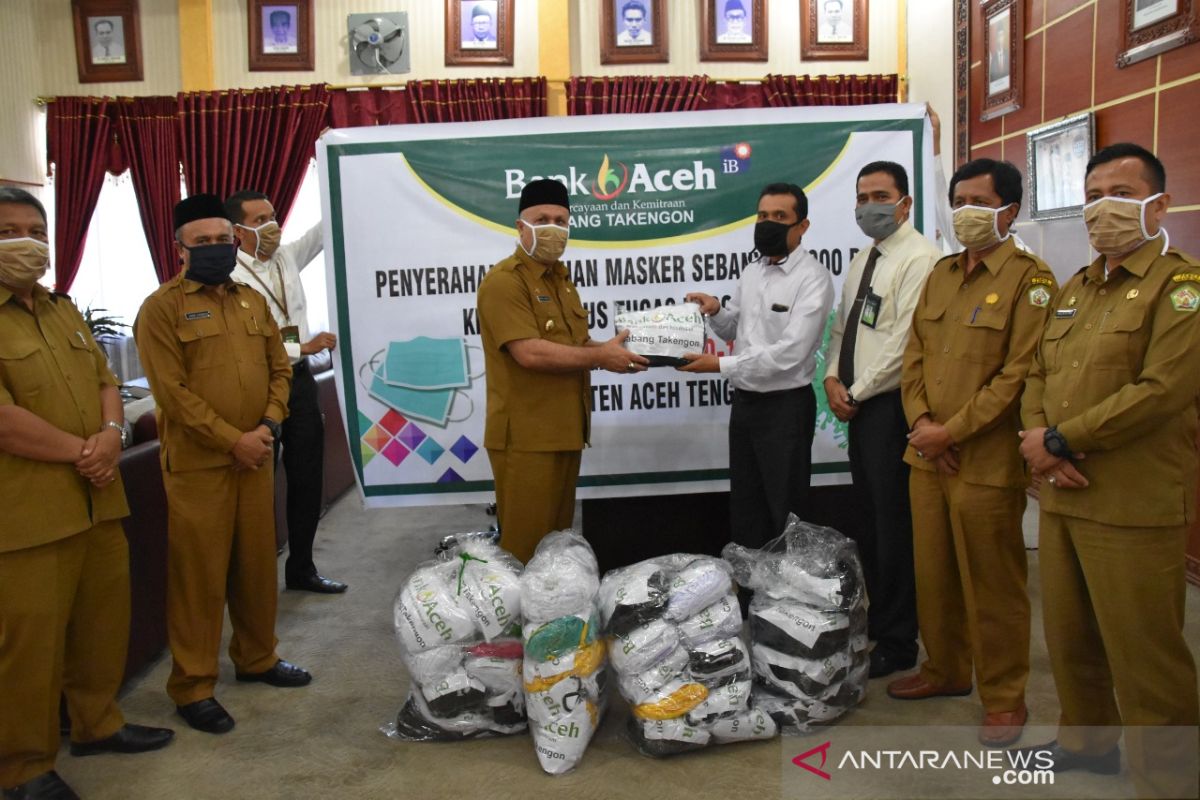 Bank Aceh sumbang 2.000 masker untuk Aceh Tengah