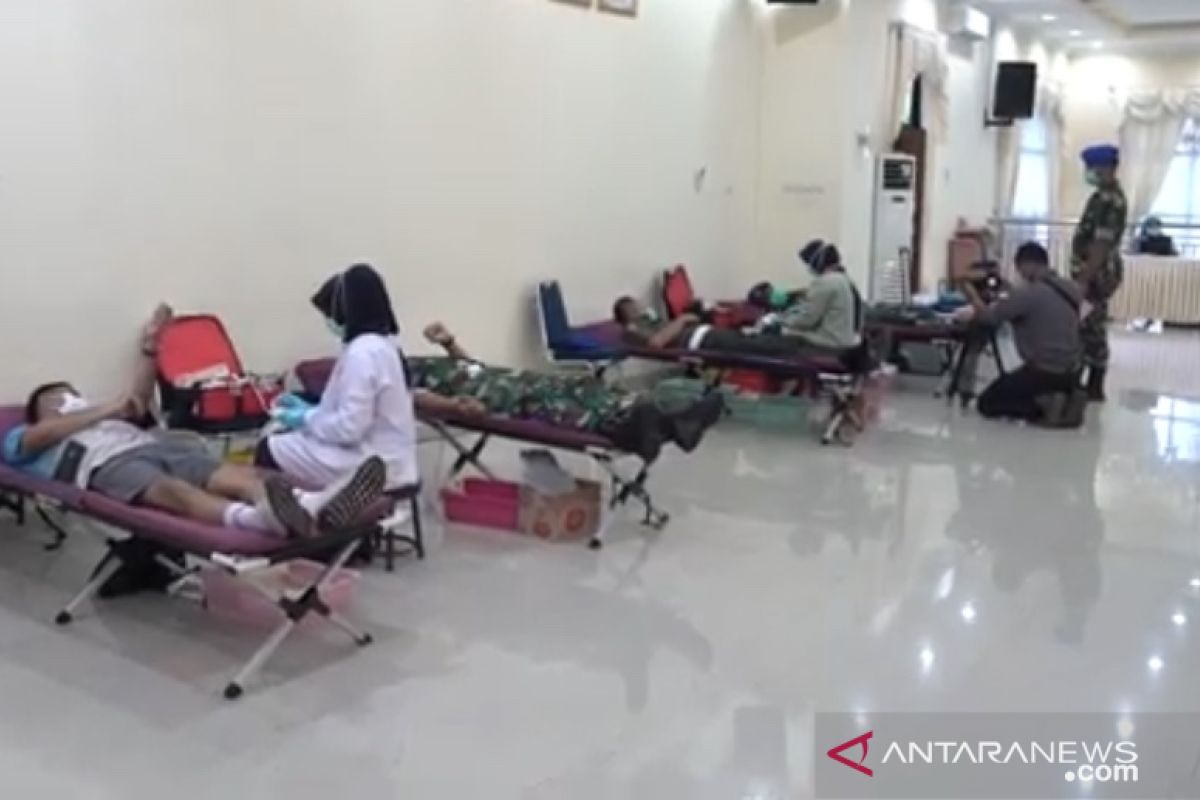 Puspomad gelar donor darah libatkan 238 personel TNI AD