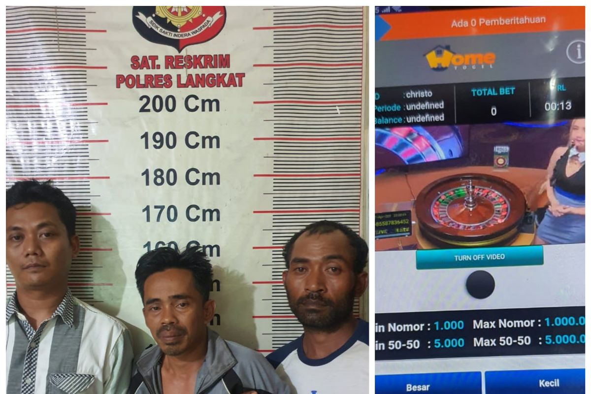 Tiga warga Karang Rejo Stabat diamankan saat main judi poker