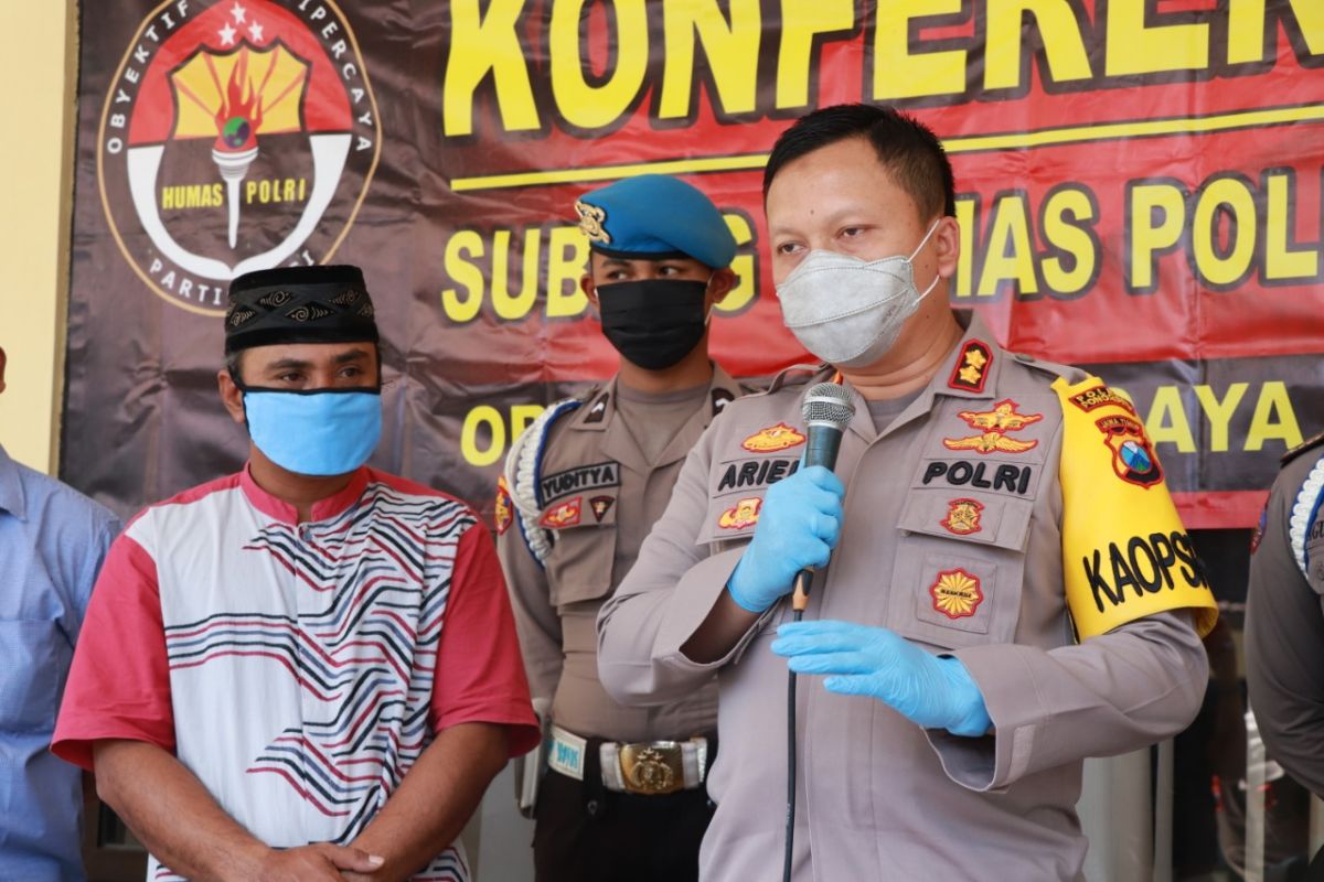 Polisi tangkap AH (44) penyebar hoaks pasien COVID-19 meninggal di Ponorogo