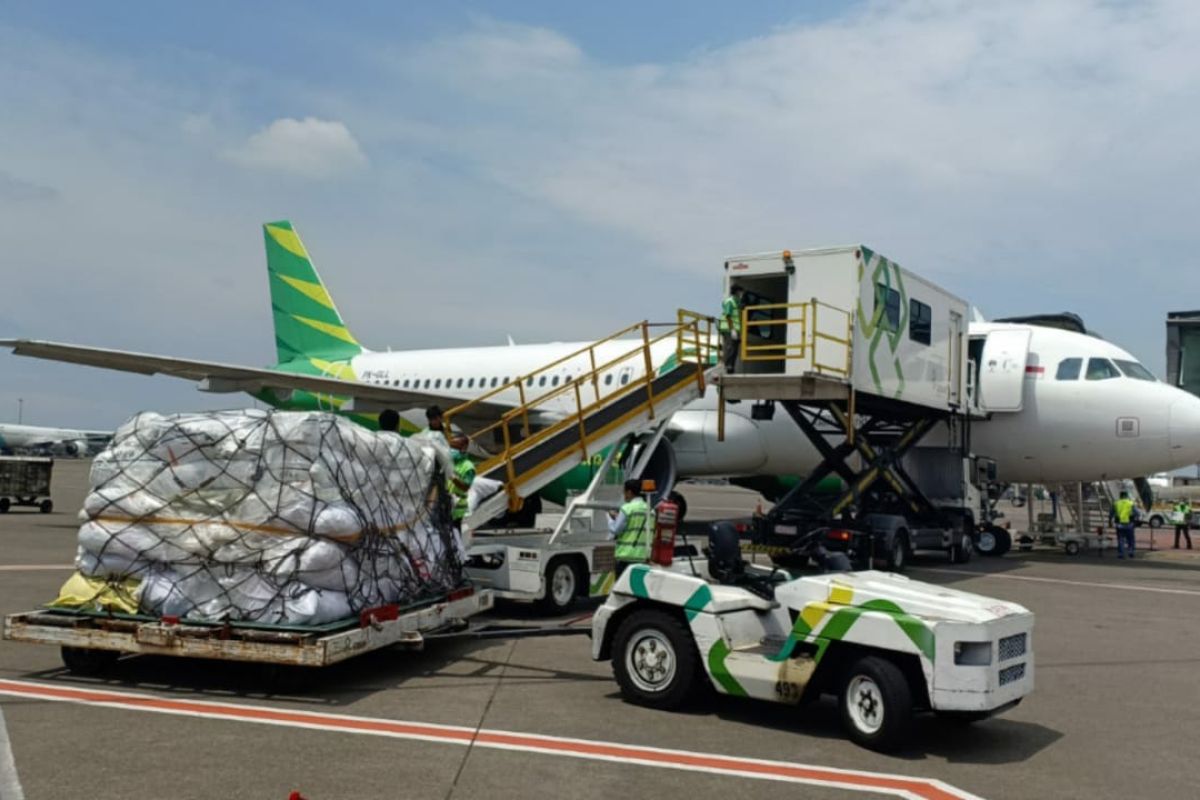 Citilink serves cargo flights, including to Padang