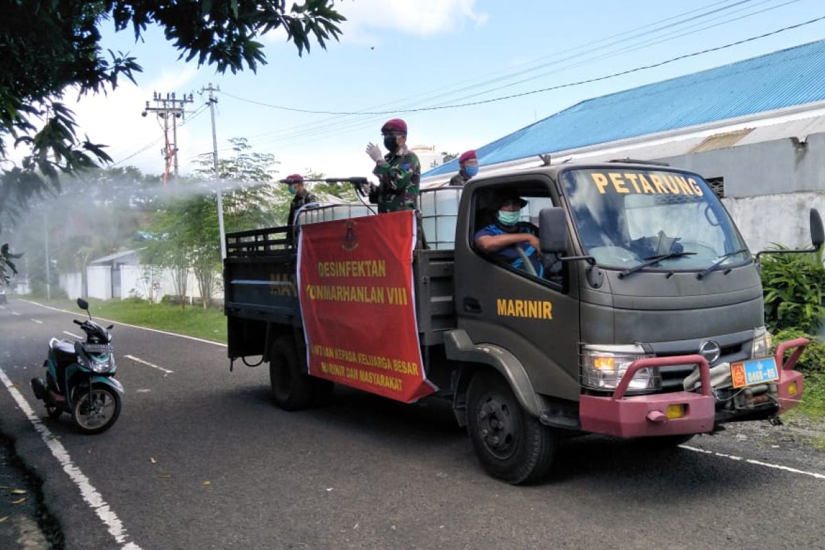 Yonmarhanlan VIII Btung kerahkan puluhan prajurit bantu pencegahan COVID-19