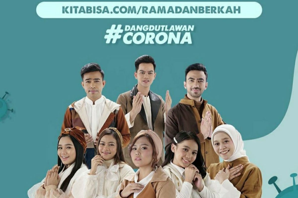 Galang dana lawan corona, delapan penyanyi dangdut kolaborasi bawakan lagu religi