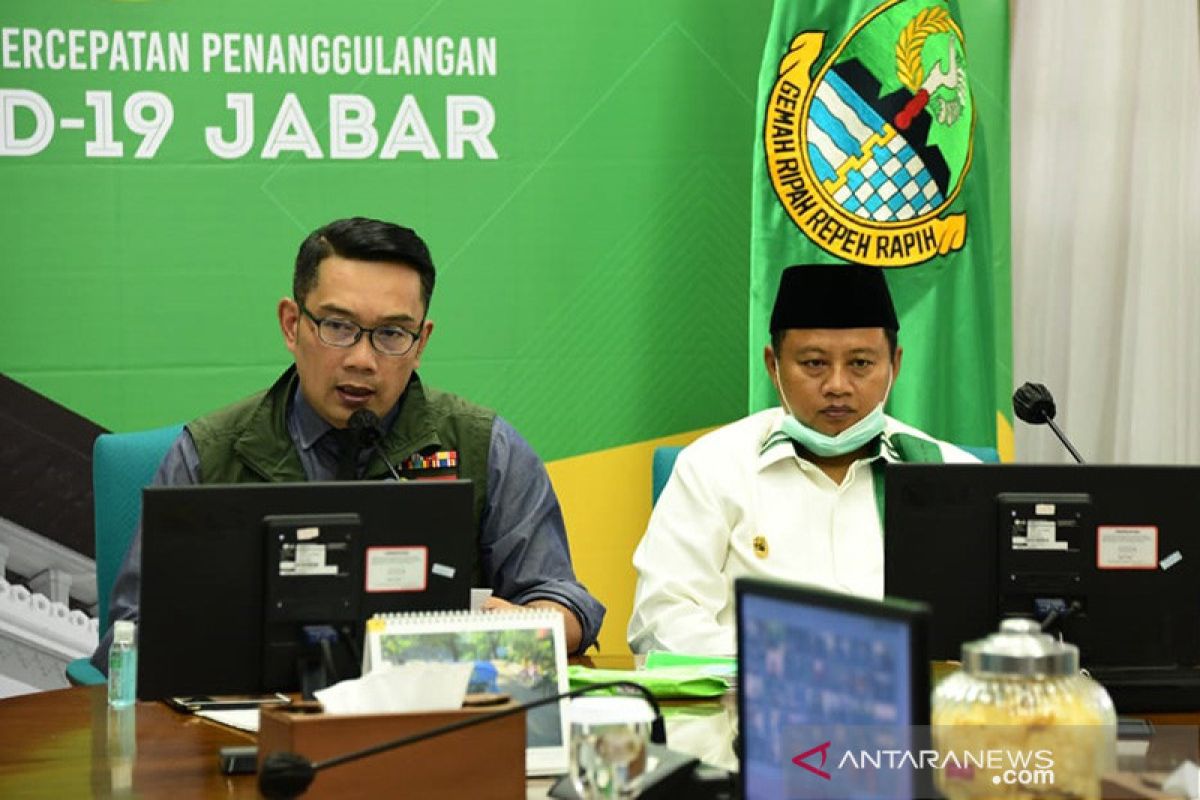 Gubernur: PSBB lima wilayah di Jabar mulai Rabu