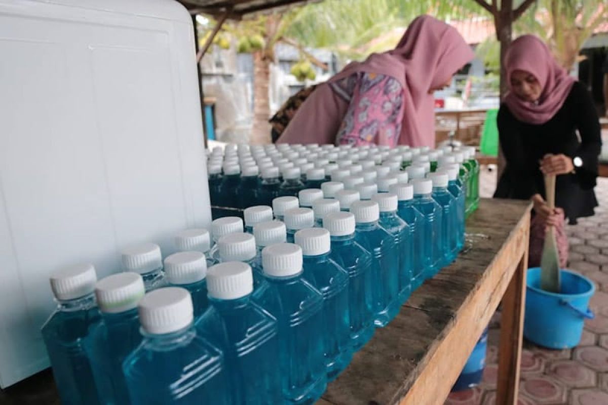 Begini sabun cair racikan tim penggerak PKK Aceh Timur