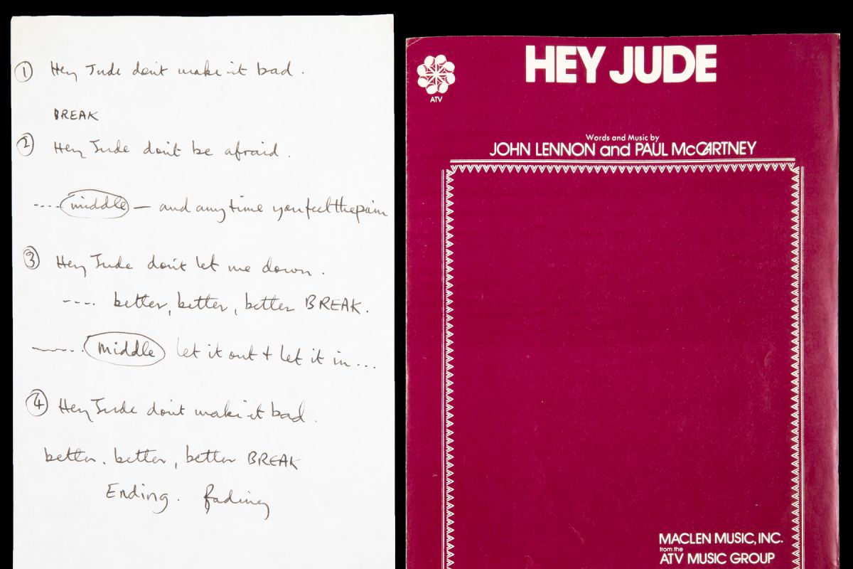 Tulisan tangan Paul McCartney untuk "Hey Jude" laku Rp14 miliar