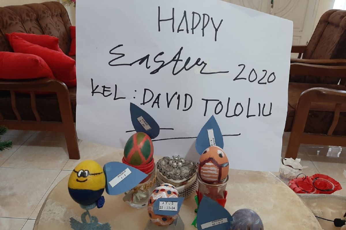 Rayakan Paskah, GPdI Ekklesia Gorontalo lombakan hias telur secara online