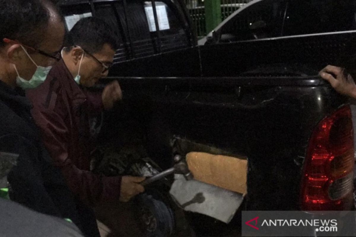 Polda Jambi gagalkan peredaran 39kg sabu-sabu yang disembunyikan di mobil pick up