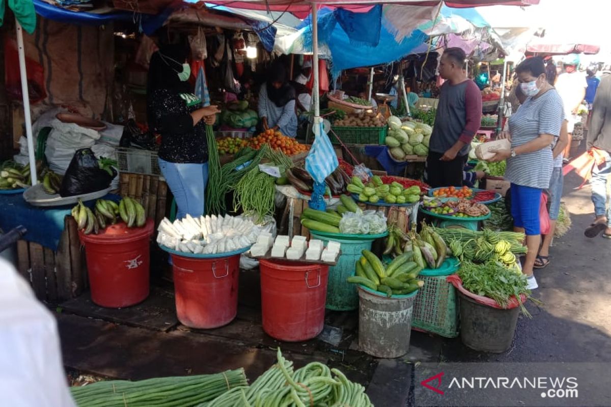 Harga sayuran di pasar tradisional Ambon normal