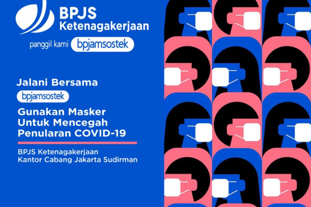 BPJAMSOSTEK kembali bagikan masker untuk tangkal COVID-19