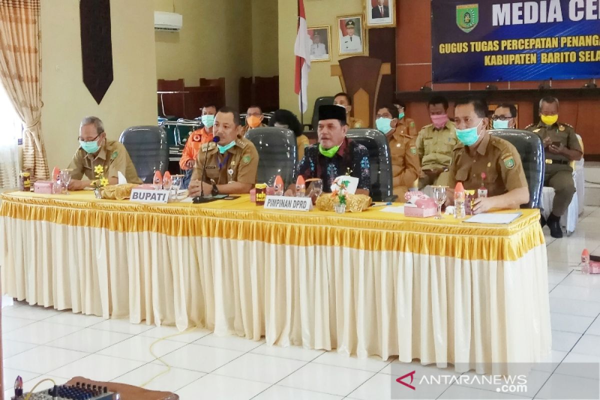 Dua kecamatan di Barsel masuk zona kuning COVID-19