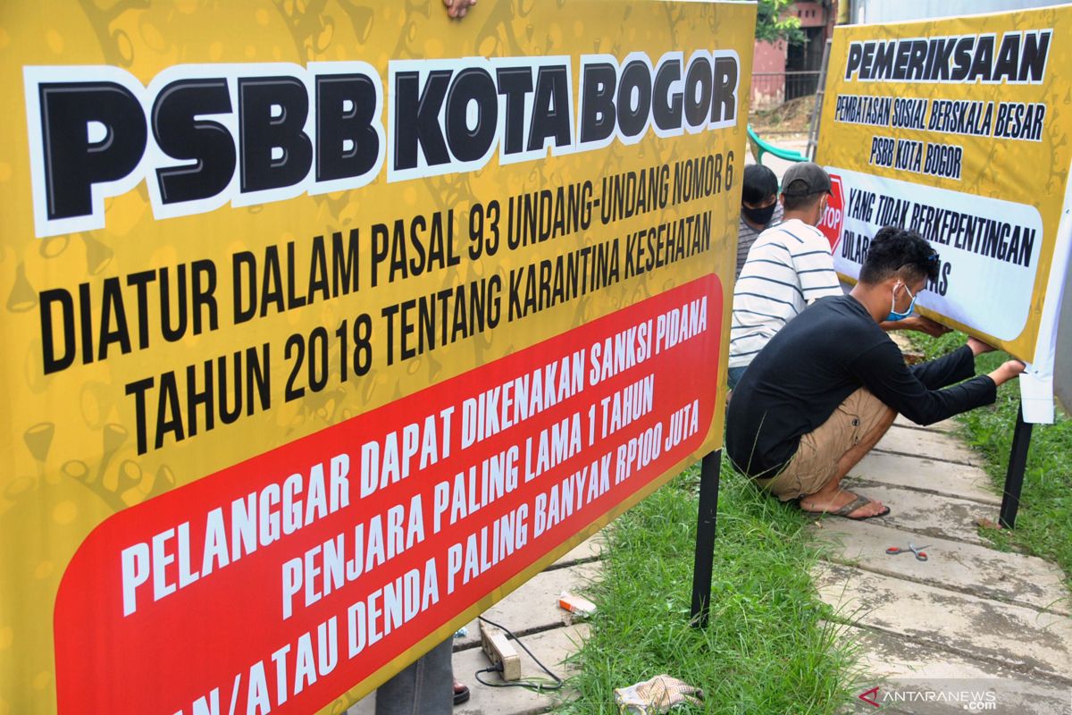 Kota Bogor resmi perpanjang penerapan PSBB selama 14 hari