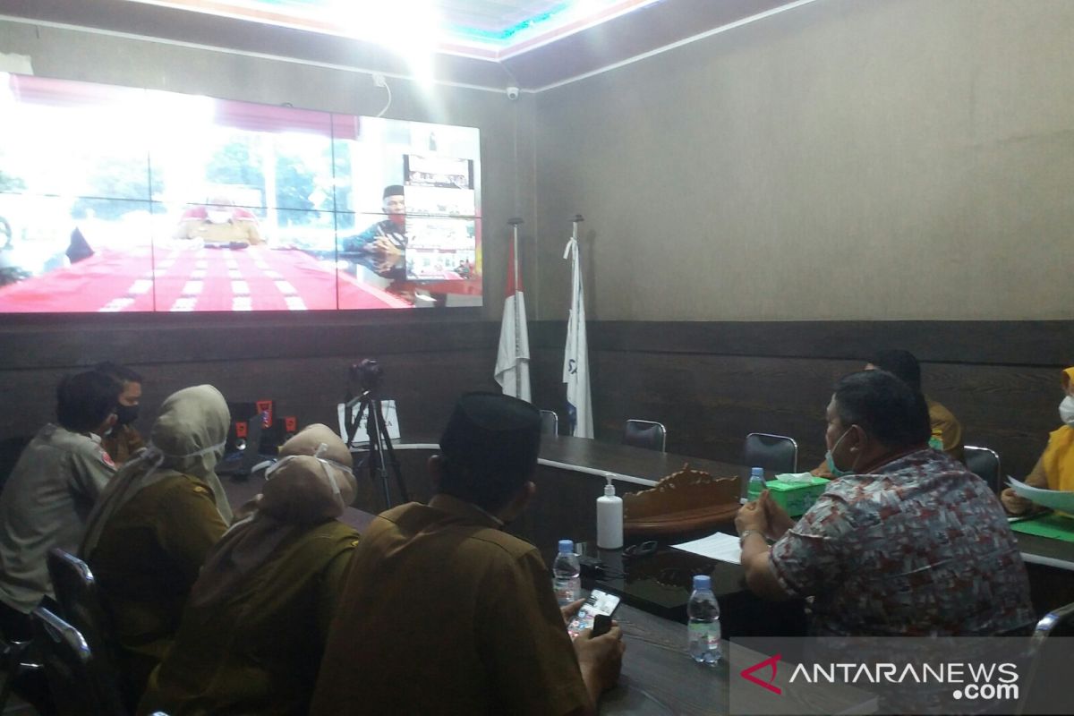 Bupati Labura ikuti videoconference dengan Gubsu