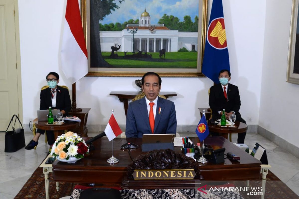 Presiden Jokowi: 3 negara mitra ASEAN jadi kunci untuk atasi COVID-19