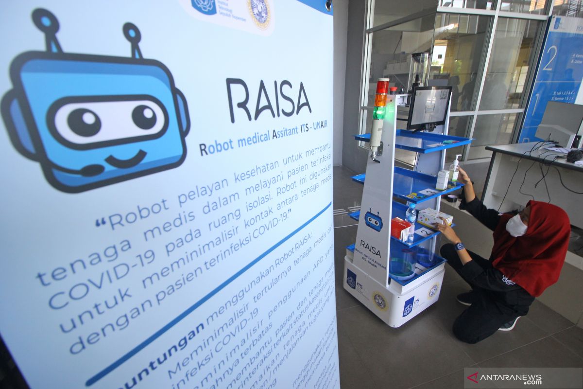 ITS-Unair kolaborasi luncurkan robot pelayan pasien COVID-19