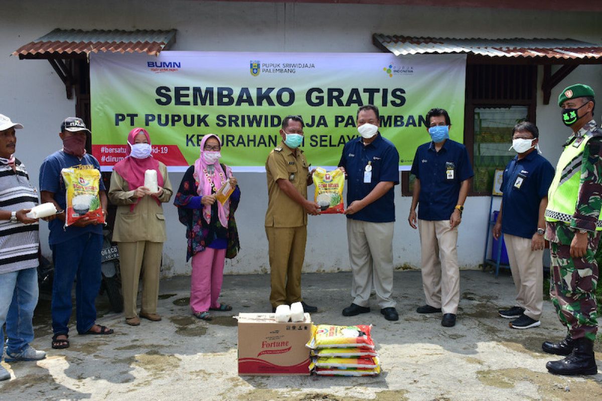 Pusri bagikan 24 ribu paket sembako senilai Rp2,1 miliar