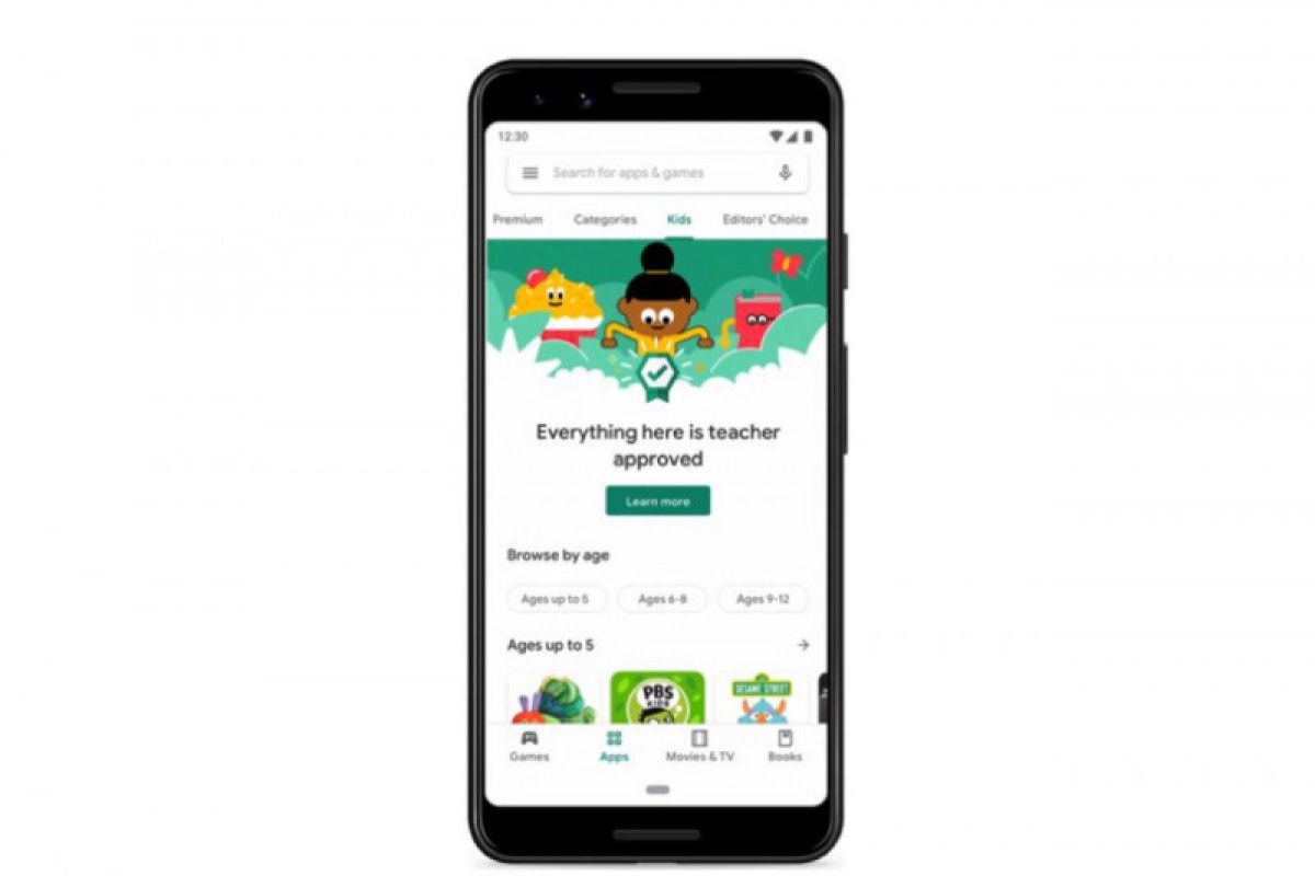 Lebih aman, Google Play untuk anak disertakan opsi "Disetujui Guru"